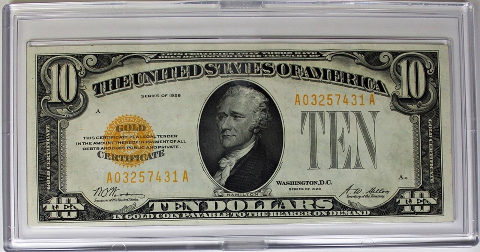 1928 $10.00 GOLD NOTE (1 of 2)