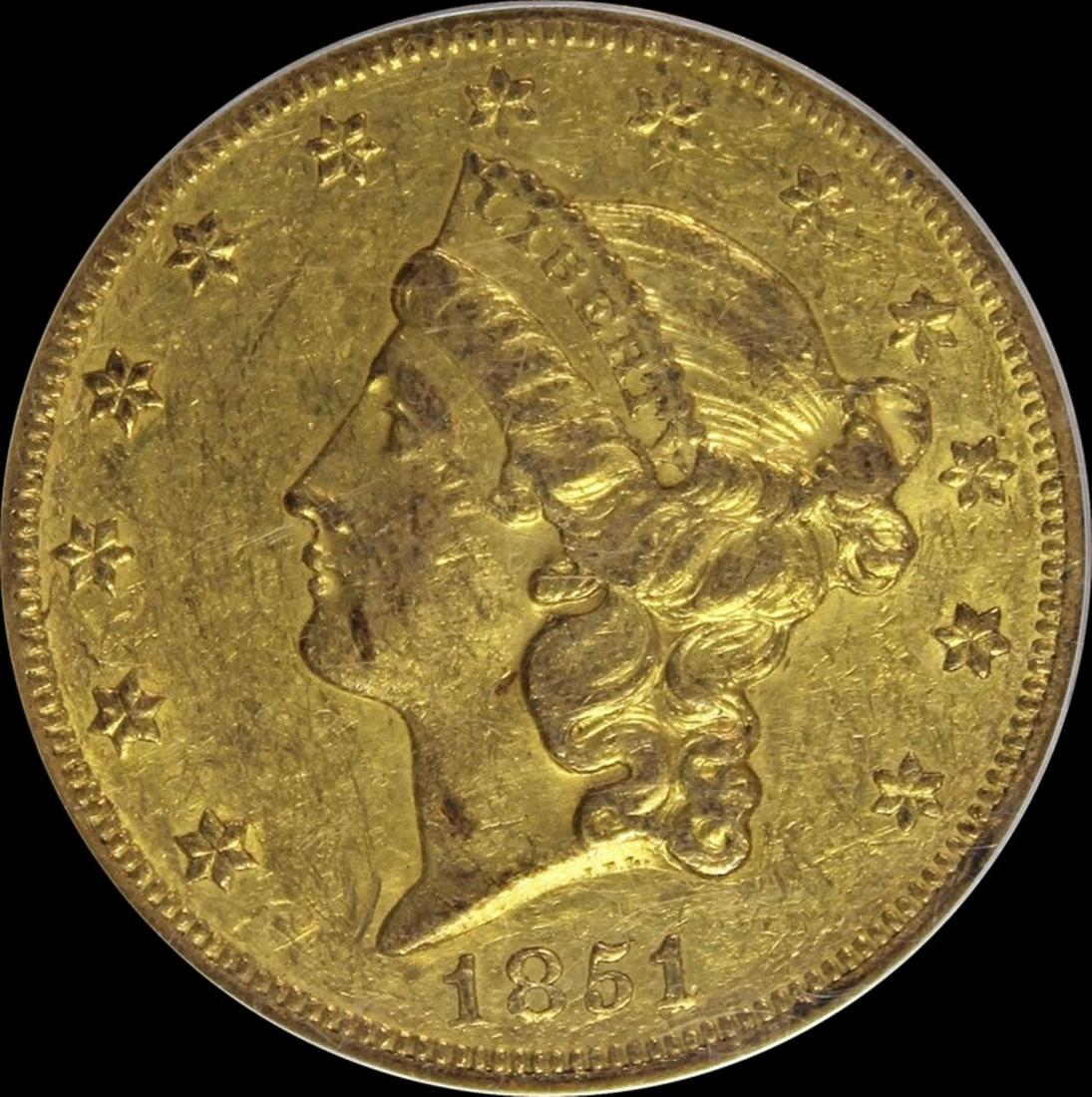 1851-O $20.00 GOLD (1 of 4)