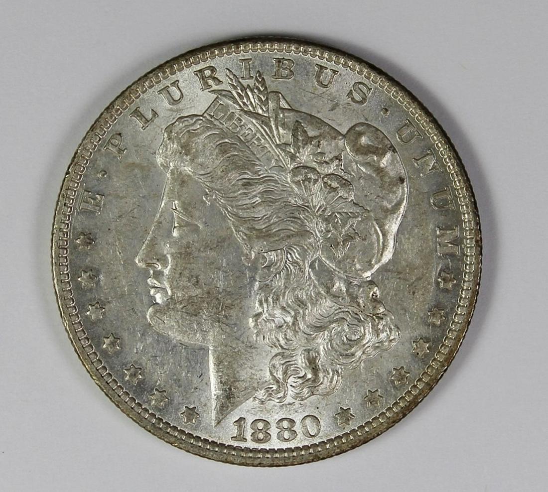 1880-O MORGAN SILVER DOLLAR (1 of 2)