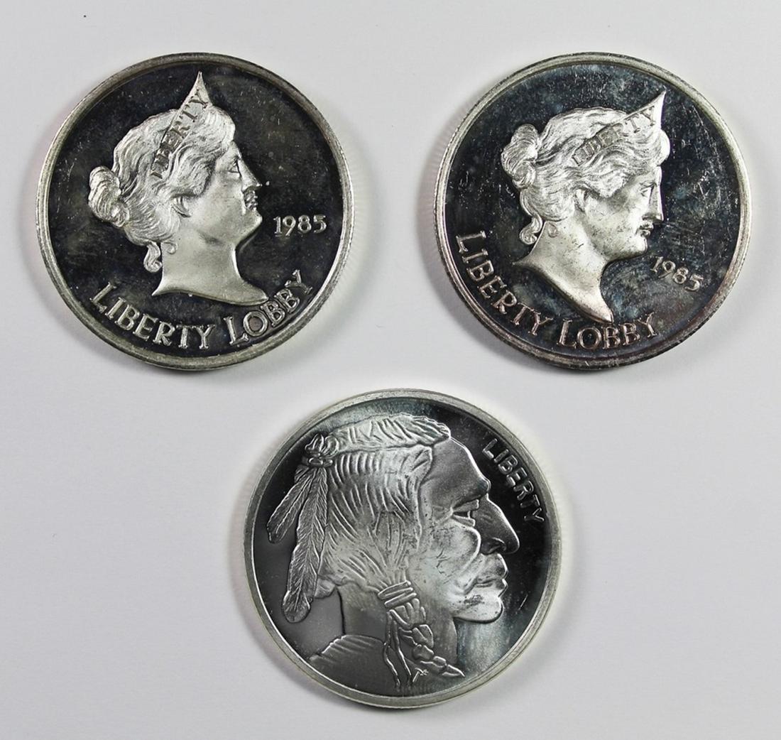 (3) ONE OUNCE SILVER ROUNDS (1 of 2)