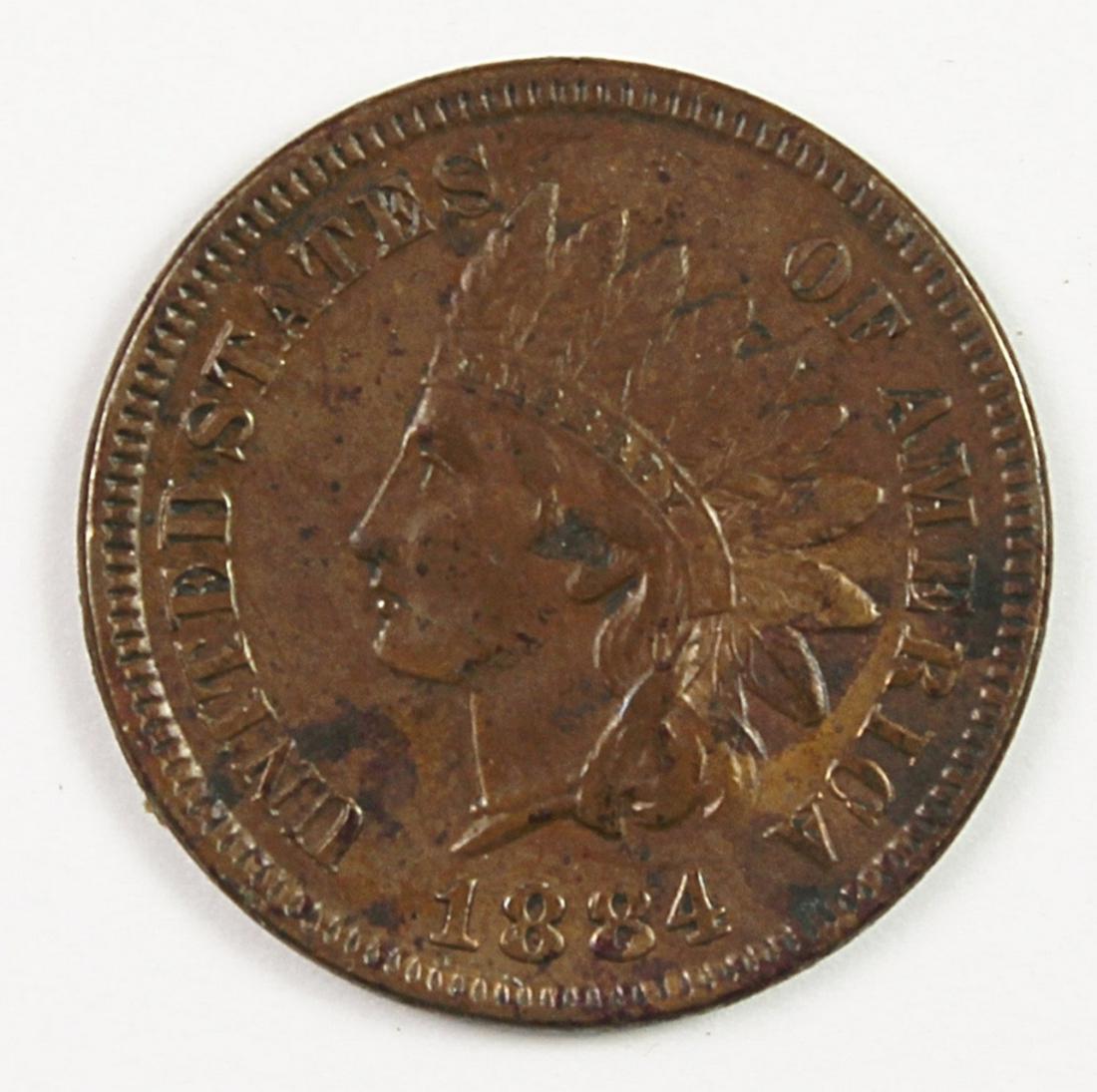 1884 INDIAN CENT (1 of 2)
