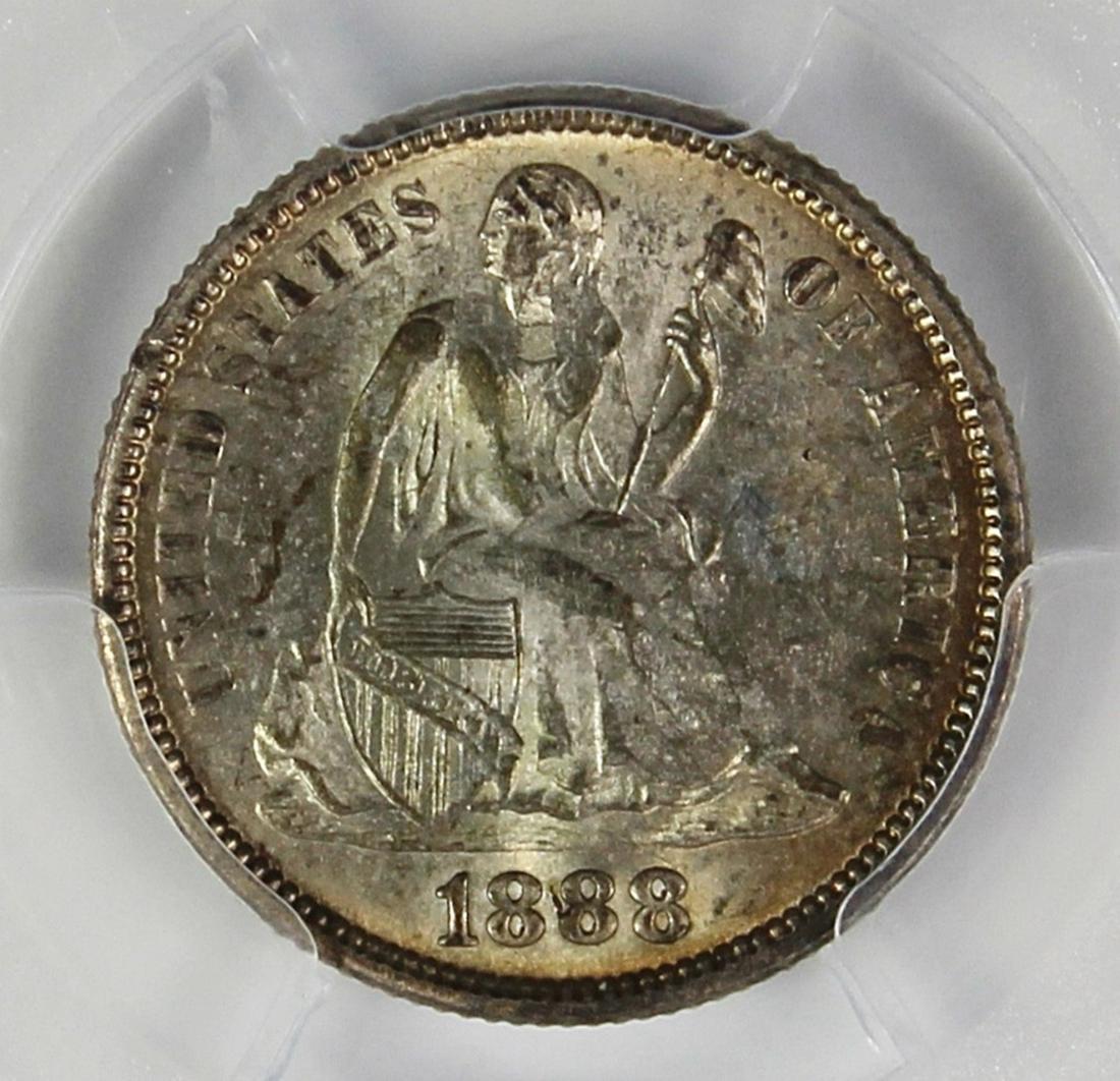 1888 SEATED DIME (1 of 4)