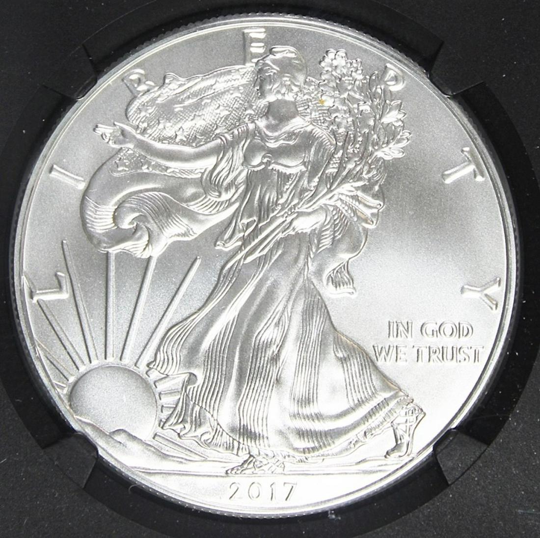 2017 AMERICAN SILVER EAGLE NGC MS 70 (1 of 4)