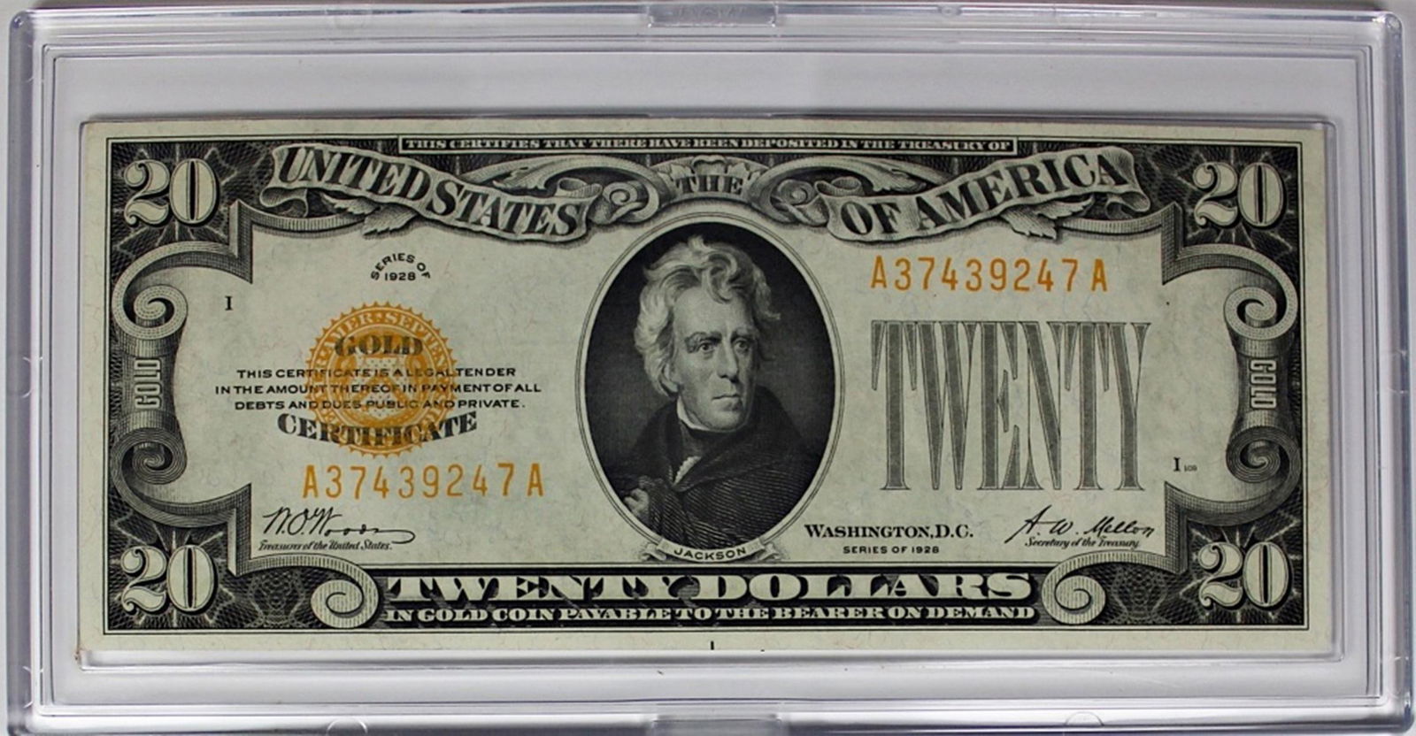 1928 $20.00 GOLD NOTE (1 of 2)