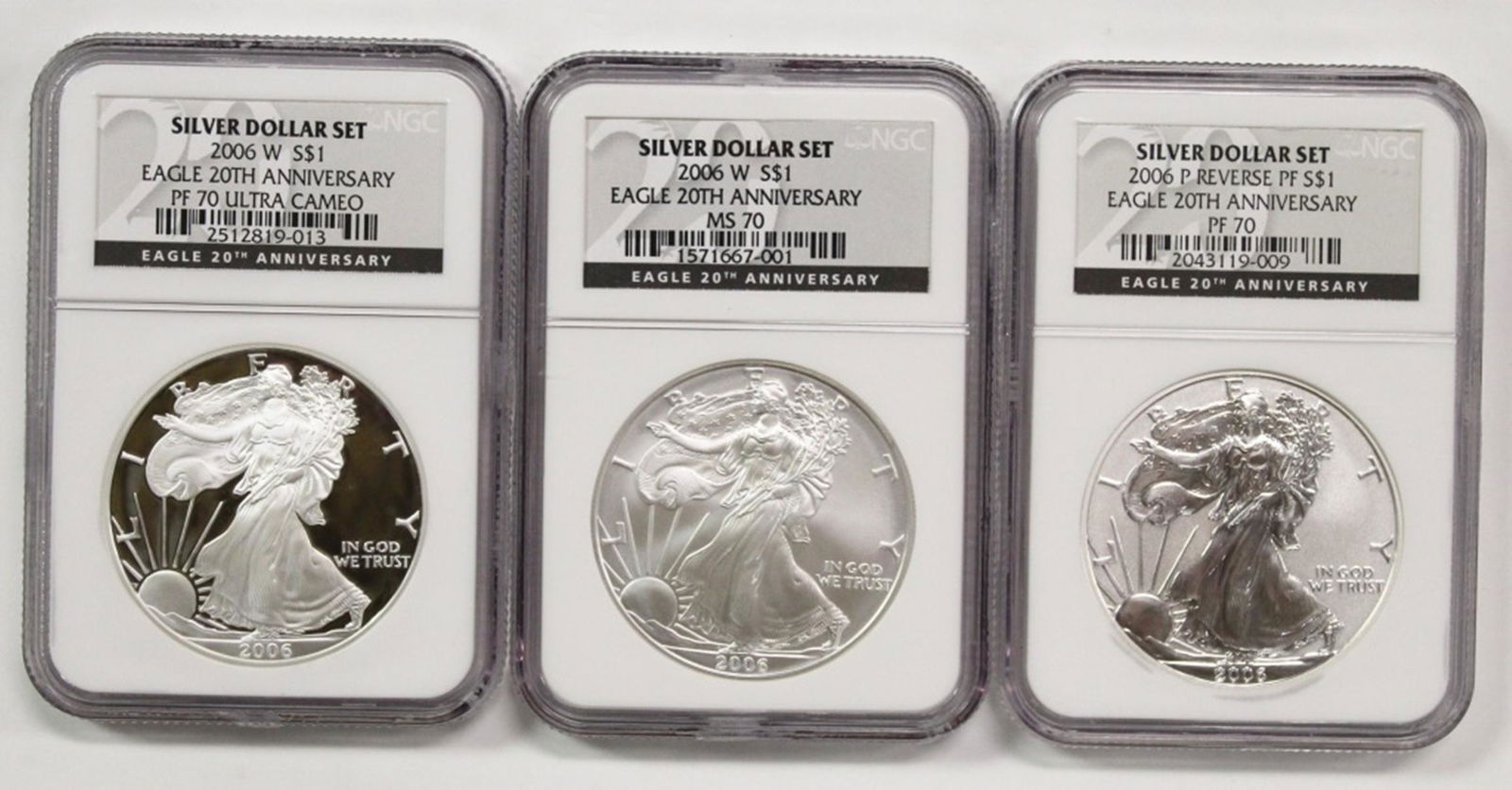 3 PIECE SET 2006 AMERICAN SILVER EAGLE (1 of 2)