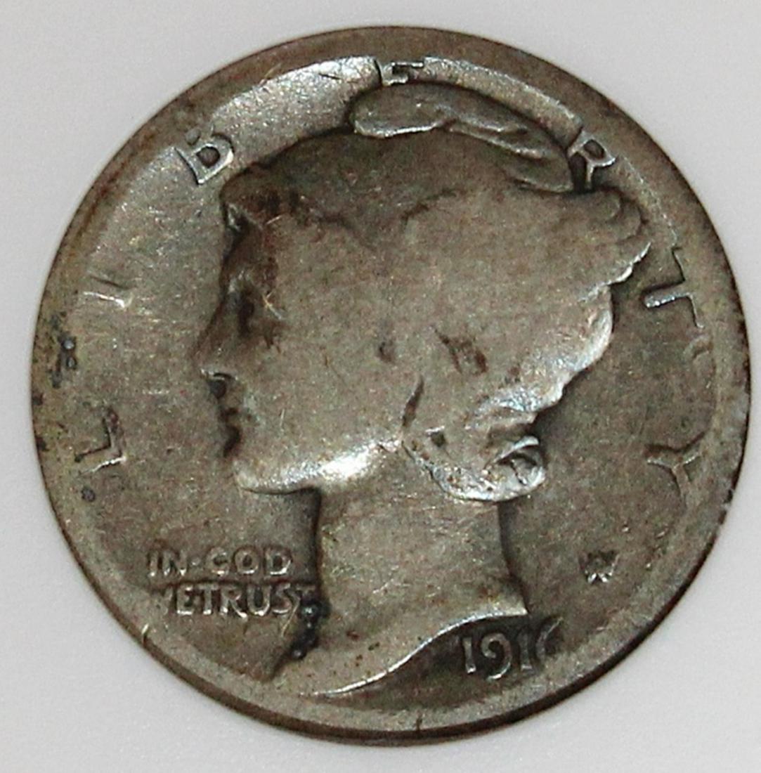 1916-D MERCURY DIME (1 of 4)