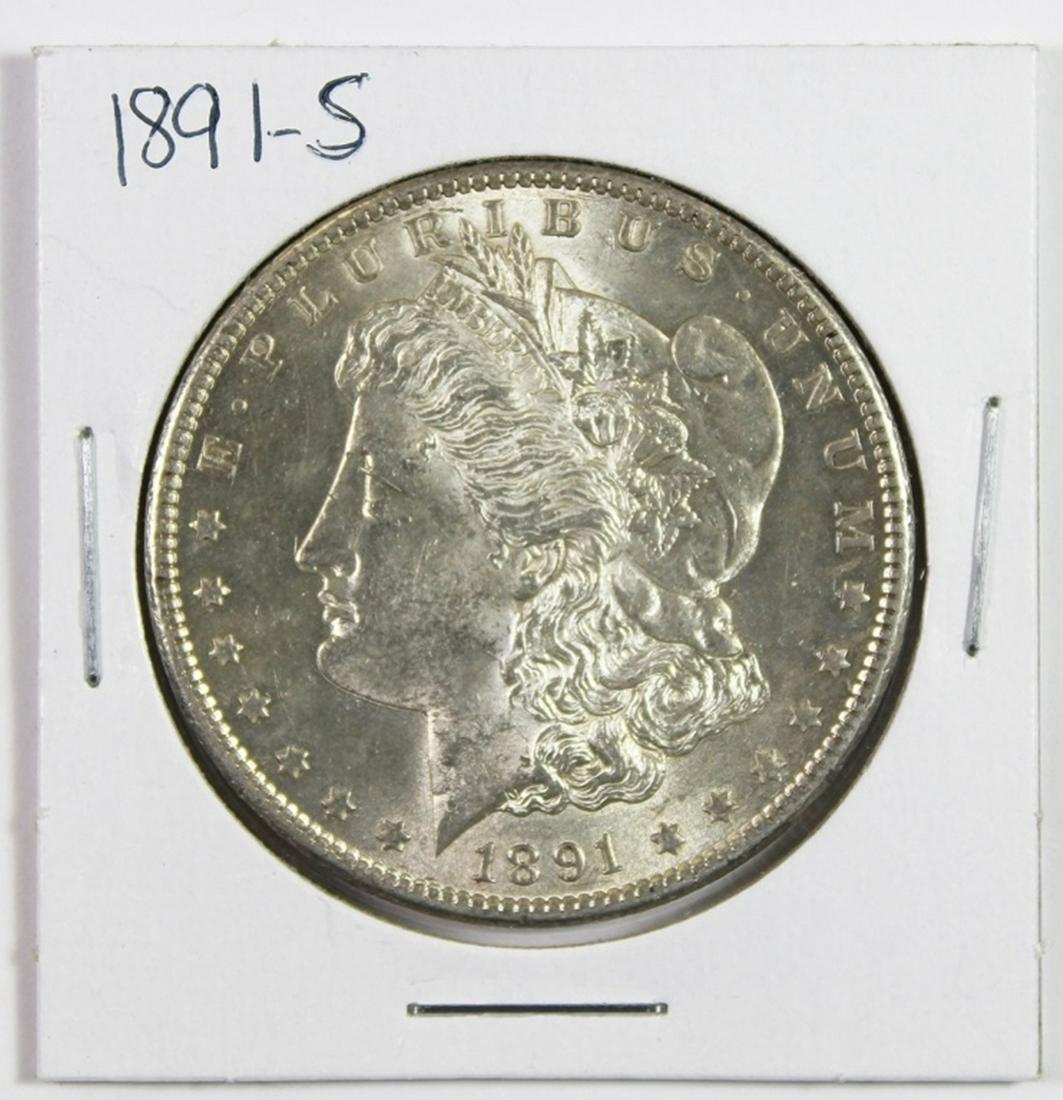 1891-S MORGAN SILVER DOLLAR (1 of 2)