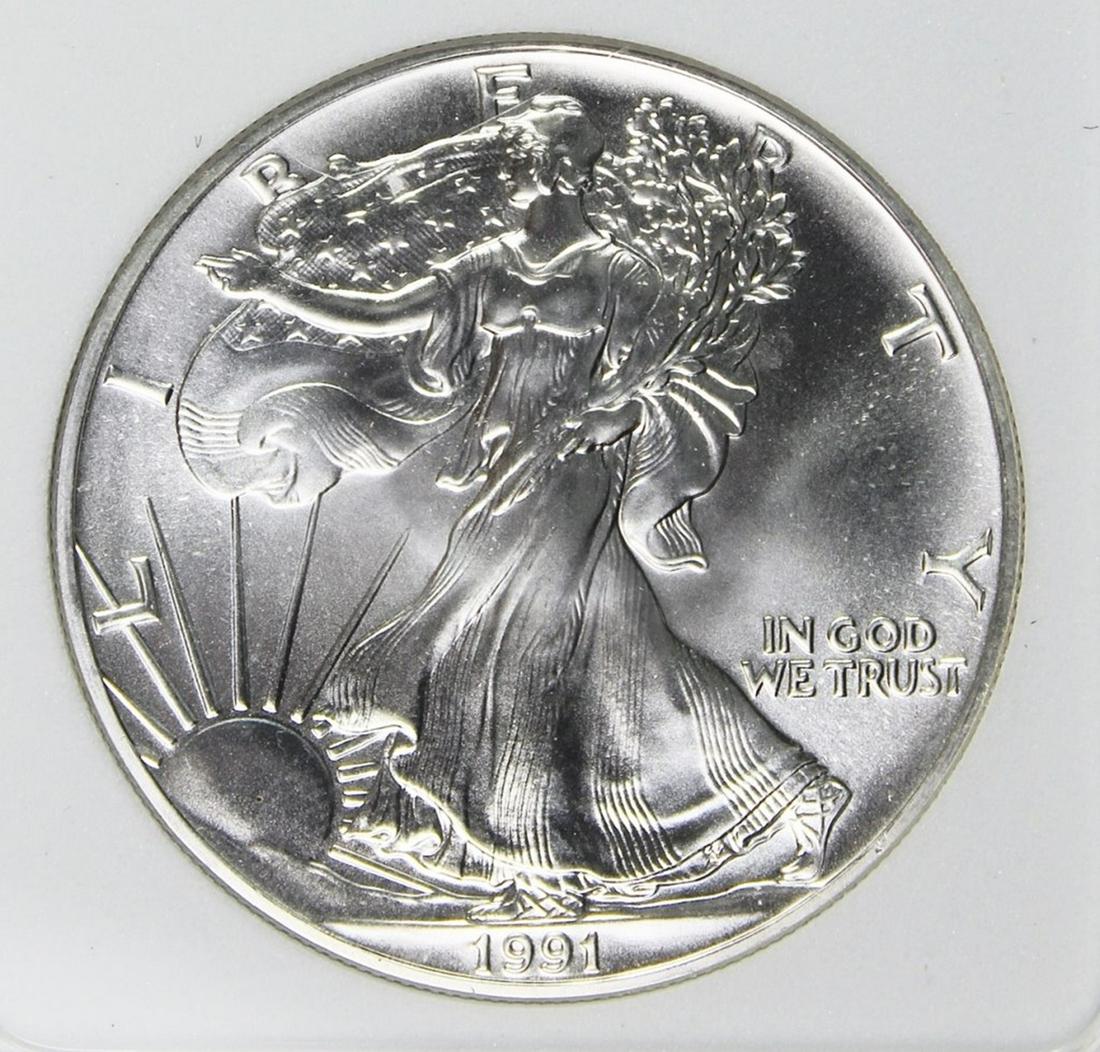 1991 AMERICAN SILVER EAGLE (1 of 4)