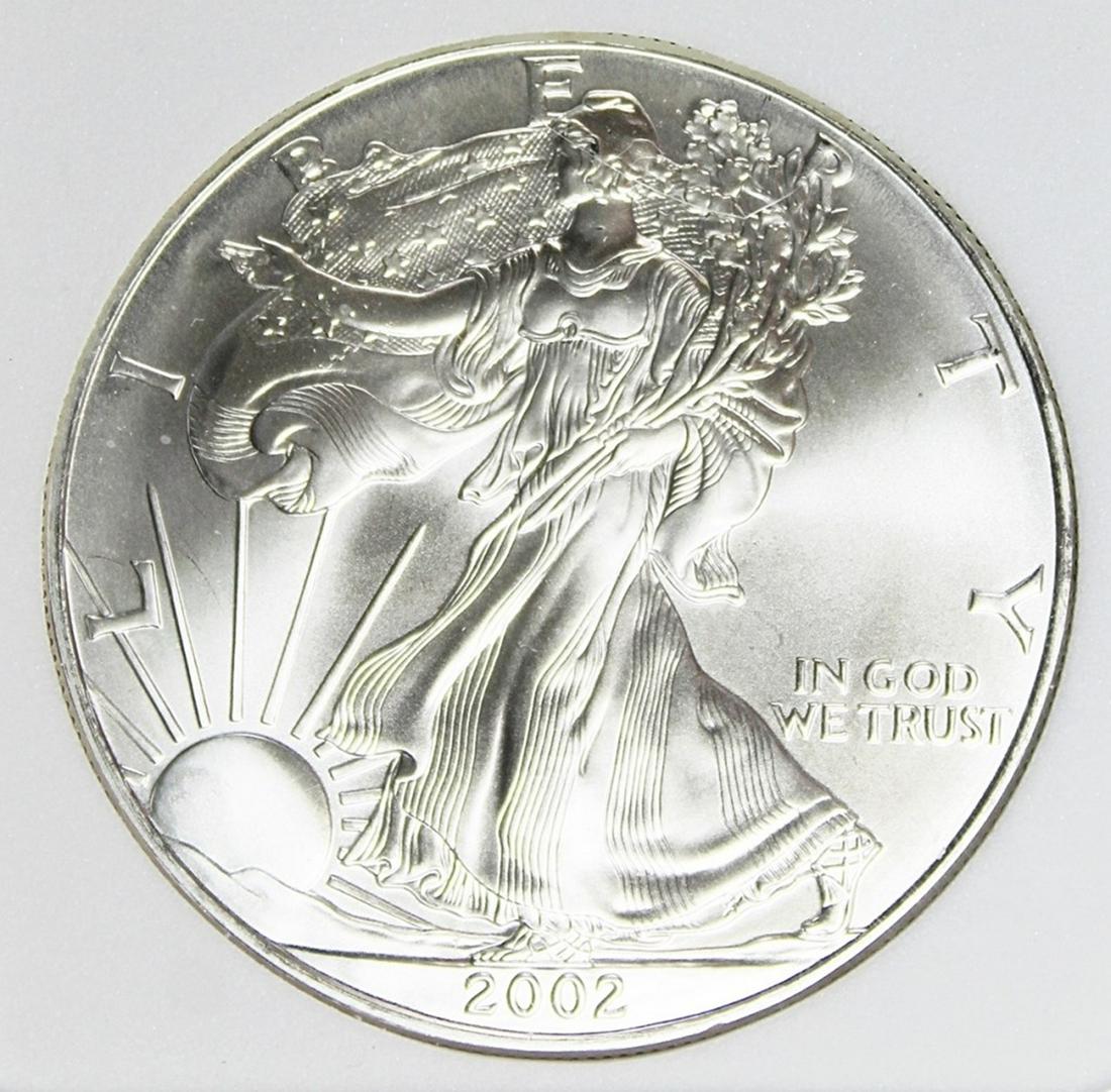 2002 AMERICAN SILVER EAGLE (1 of 4)