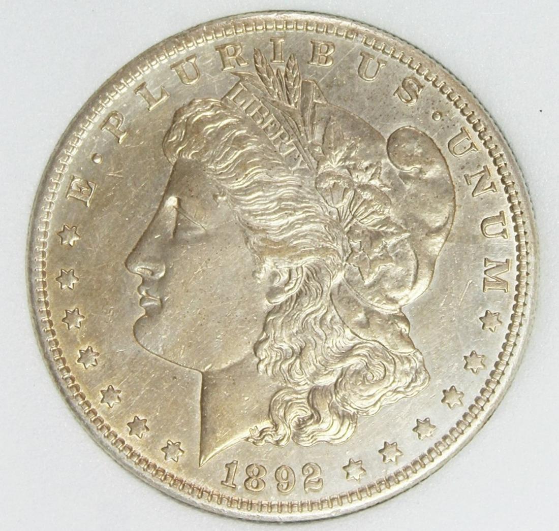 1892-S MORGAN SILVER DOLLAR (1 of 4)