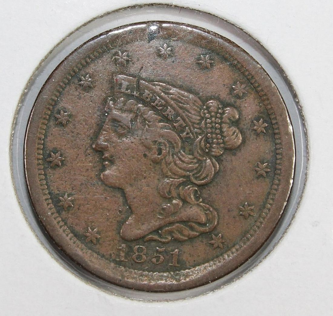 1851 HALF CENT (1 of 2)