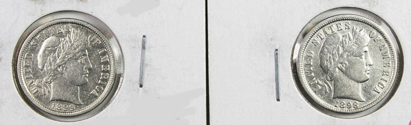 (2) AU BARBER DIMES (1 of 2)