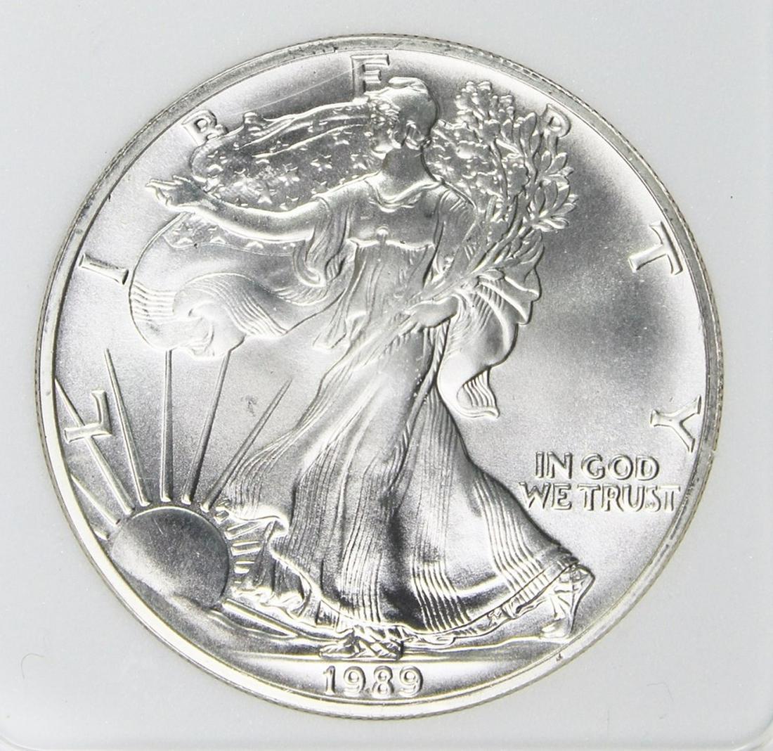 1989 AMERICAN SILVER EAGLE (1 of 4)