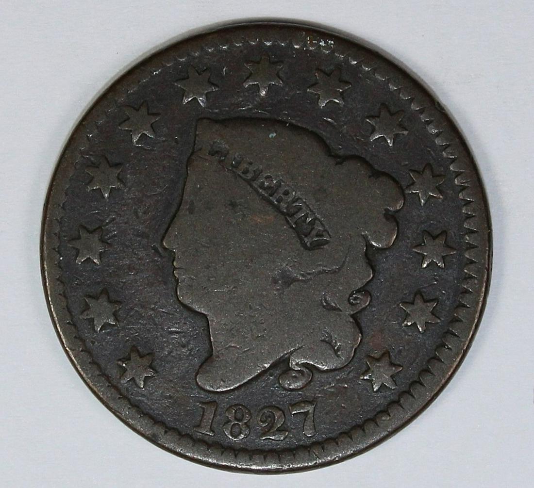 1827 LARGE CENT (1 of 2)