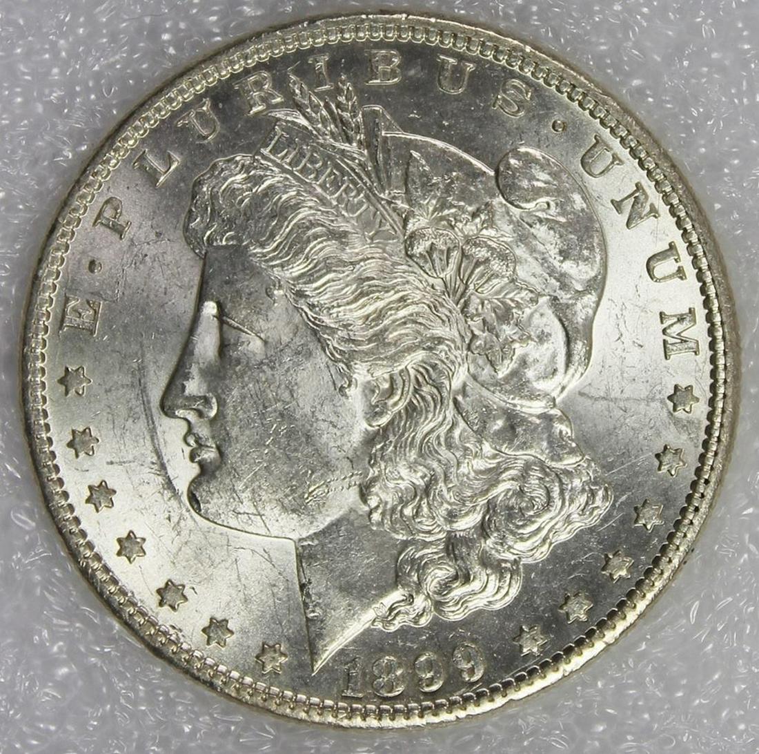 1899-S MORGAN SILVER DOLLAR (1 of 4)