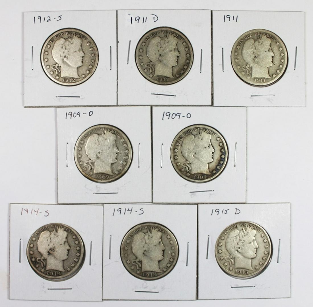 BARBER HALF DOLLARS (1 of 2)
