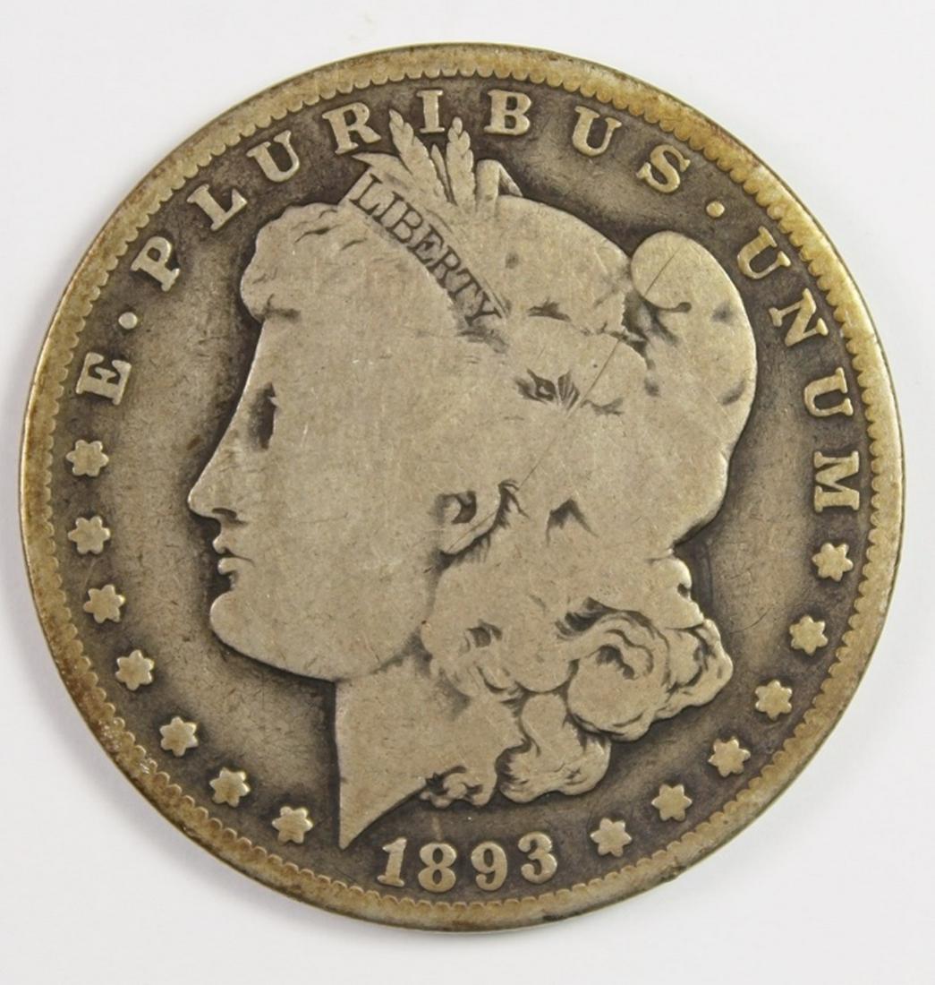 1893-O MORGAN SILVER DOLLAR (1 of 2)