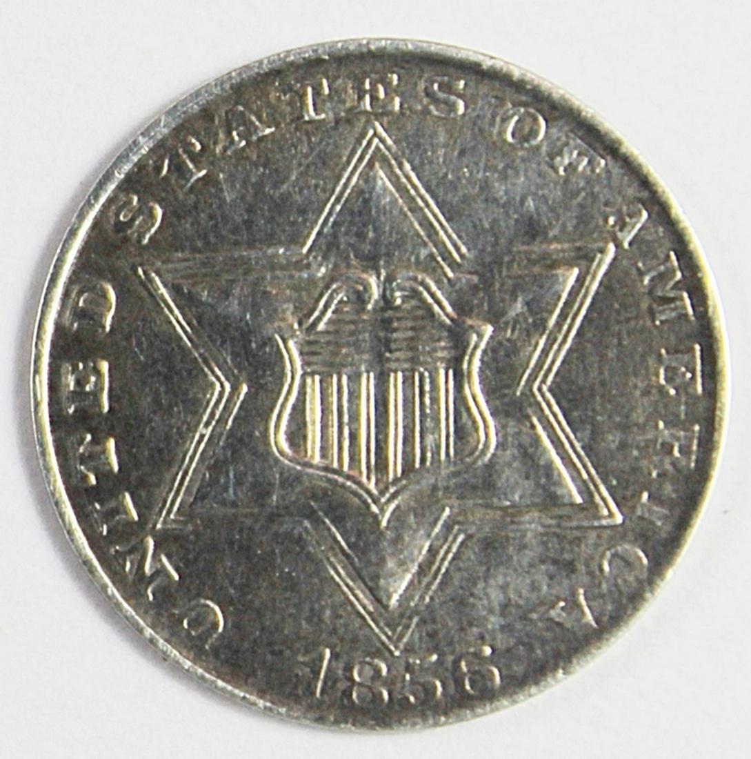 1856 THREE CENT SILVER TYPE 2 (1 of 2)