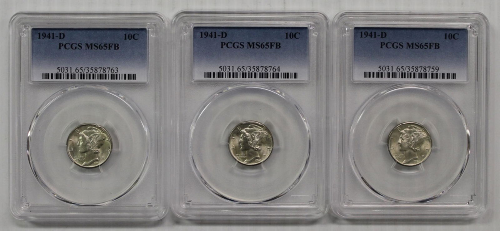 (3) 1941-D MERCURY DIME (1 of 2)