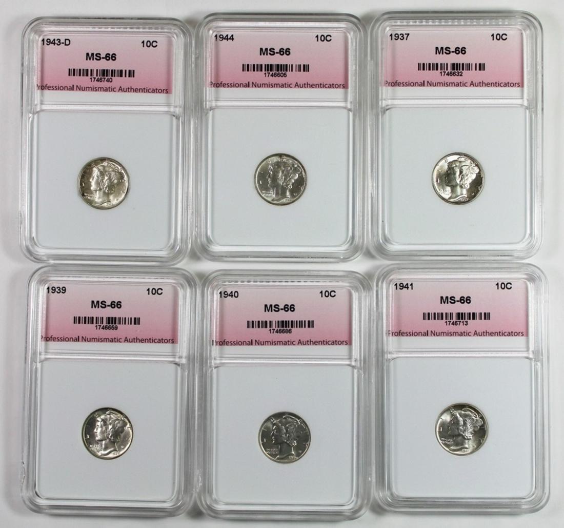 MS66 MERCURY DIME LOT (1 of 1)