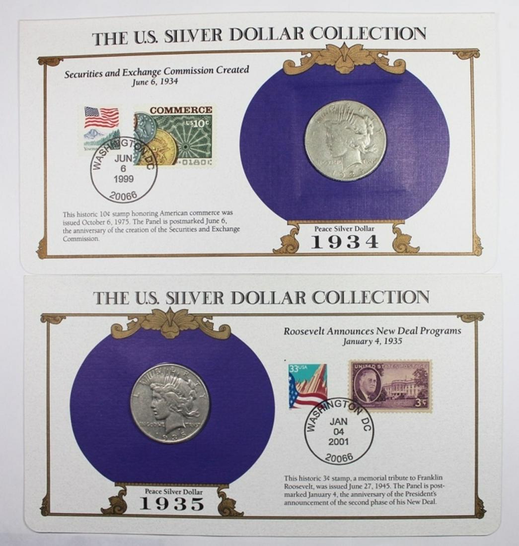 PEACE SILVER DOLLAR AND STAMP SETS (1 of 2)