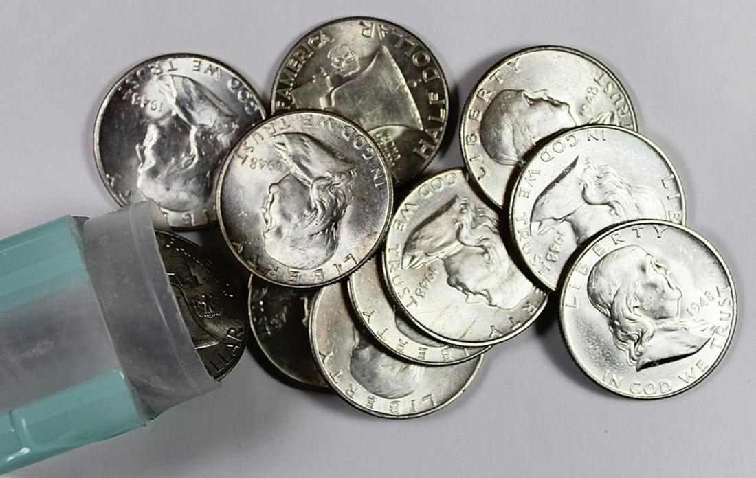 1948-D FRANKLIN HALF DOLLAR ROLL (1 of 1)
