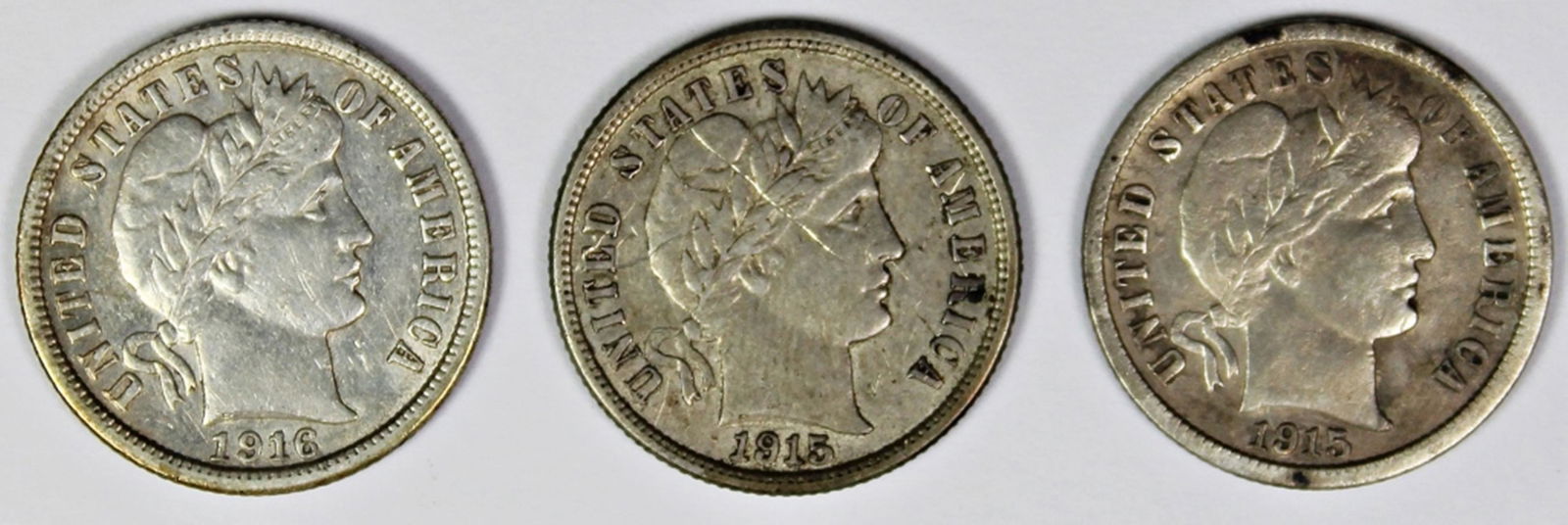 BARBER DIME LOT: (1 of 2)