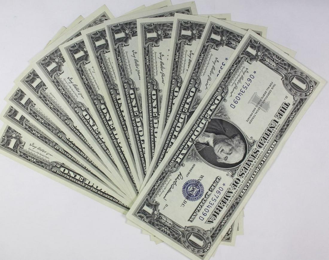 (12) BEAUTIFUL 1957 $1.00 STAR NOTES (1 of 3)