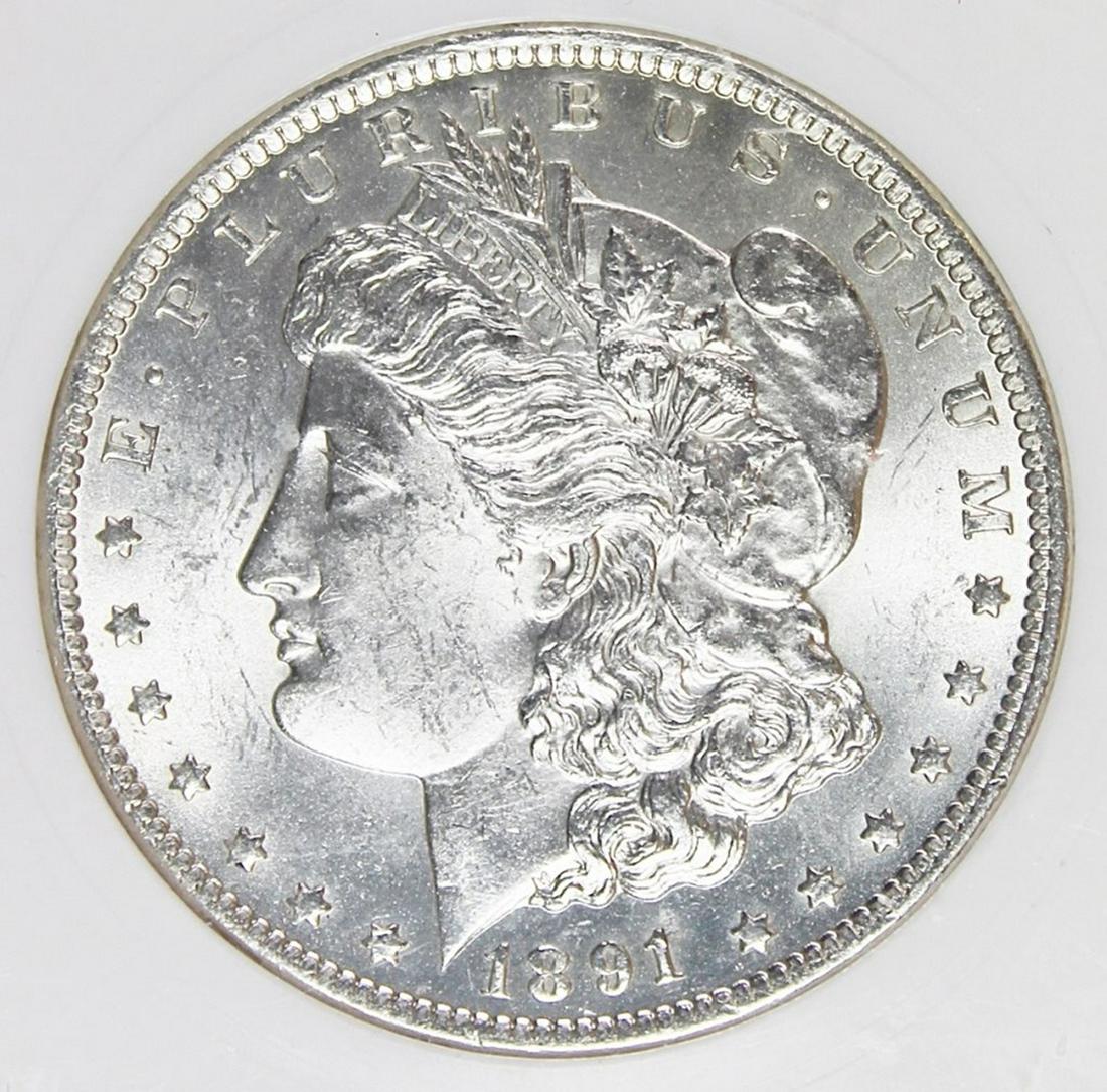 1891-CC MORGAN SILVER DOLLAR (1 of 4)
