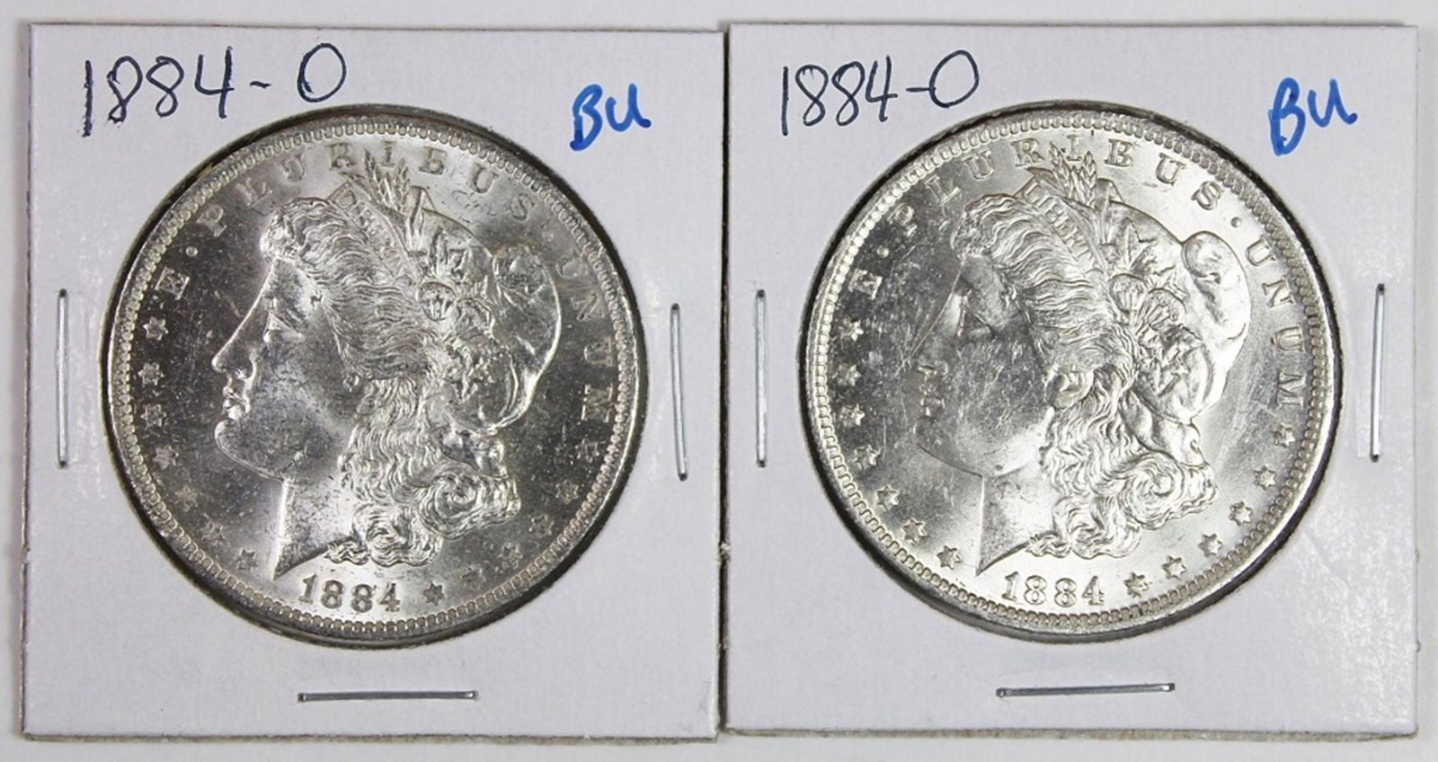 (2) 1884-O MORGAN SILVER DOLLARS (1 of 2)