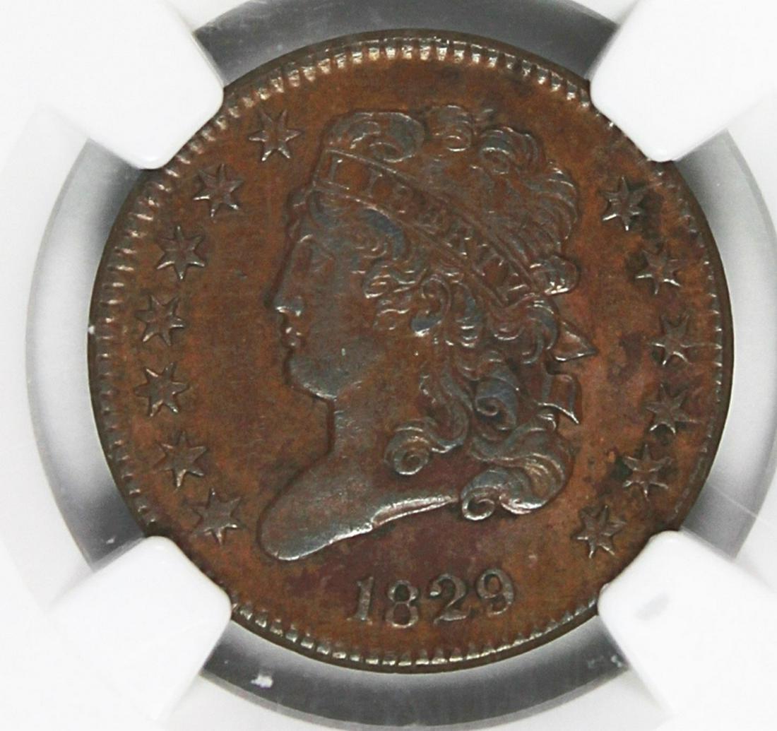1829 HALF CENT (1 of 4)