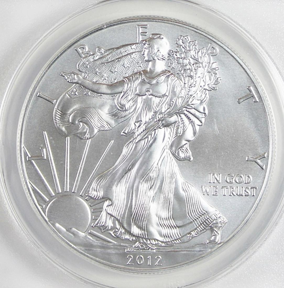 2012-W BURNISHED AMERICAN SILVER EAGLE (1 of 4)