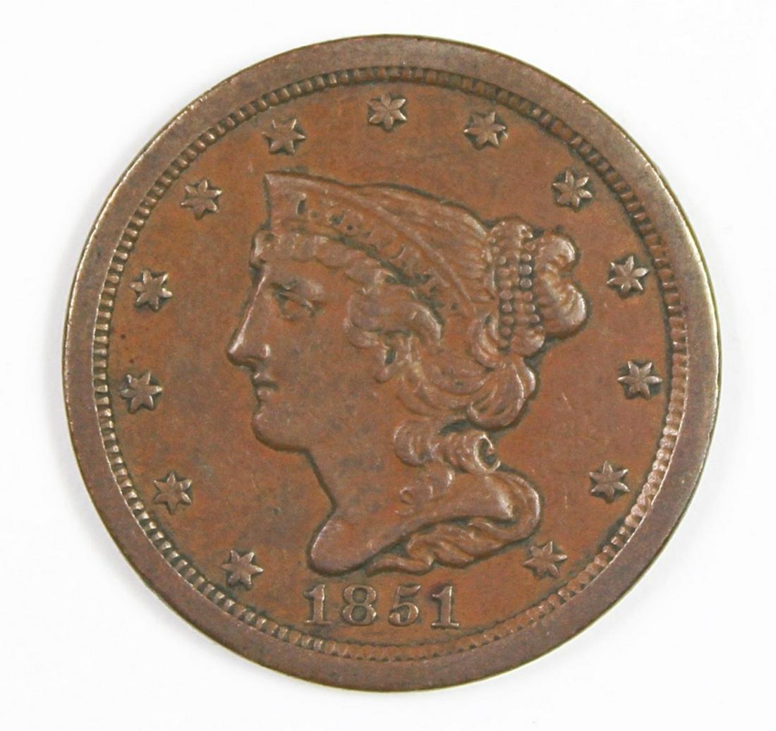1851 HALF CENT (1 of 2)