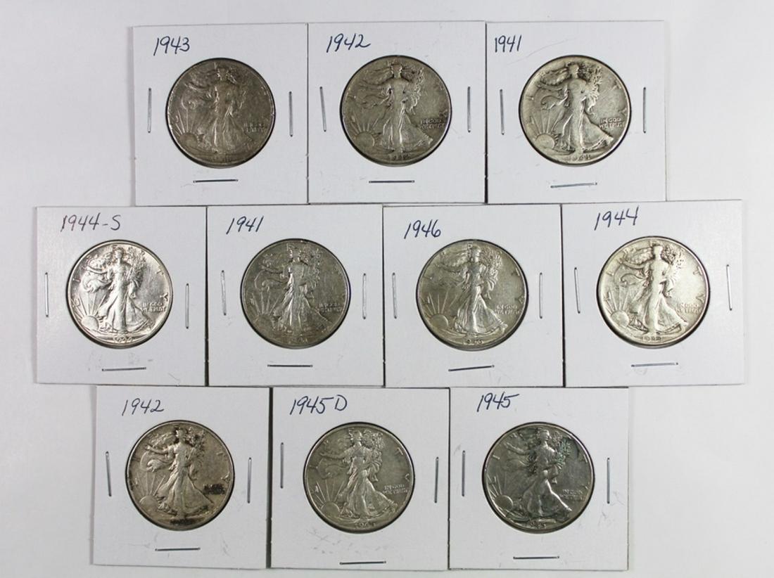 SILVER WALKING LIBERTY HALF DOLLARS (1 of 2)
