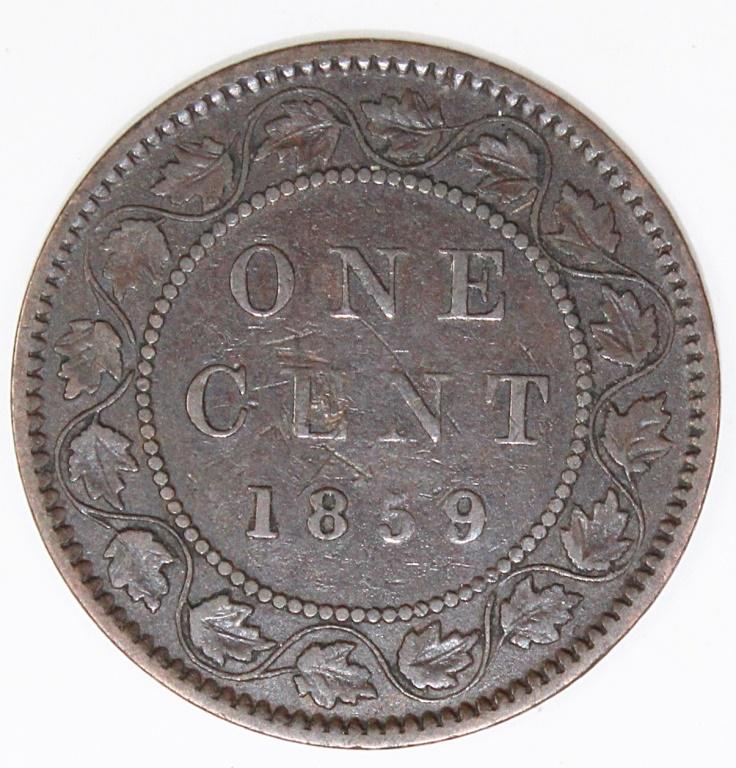 1859/58 CANADA CENT (1 of 2)