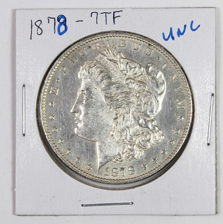 1878 7F MORGAN SILVER DOLLAR (1 of 2)