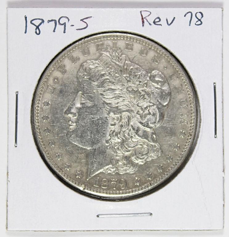 1879-S REVERSE 1878 MORGAN SILVER DOLLAR (1 of 2)