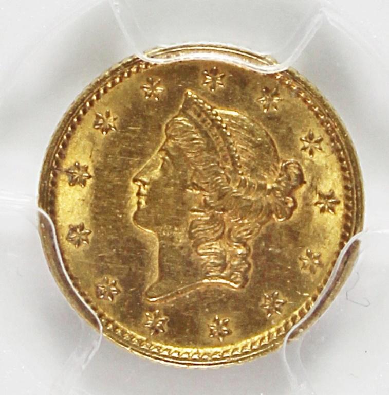 1853 GOLD DOLLAR (1 of 4)