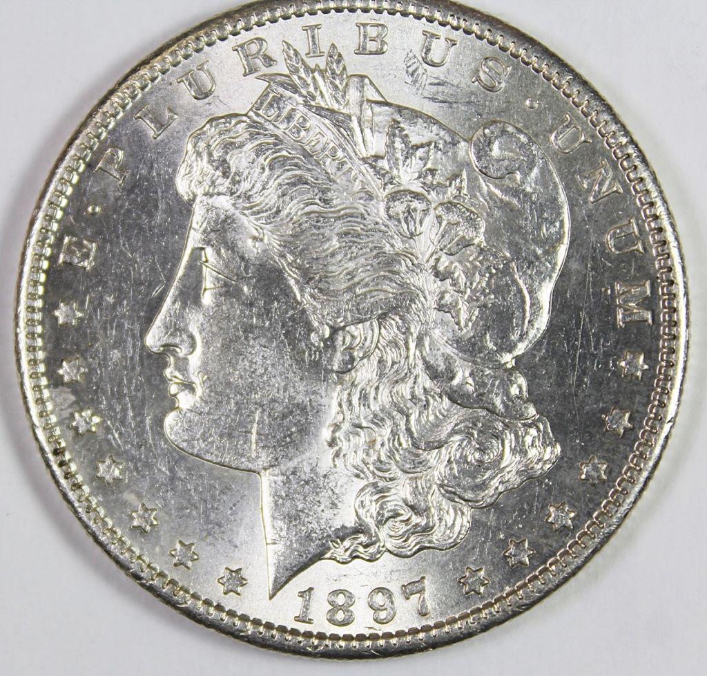 1897-S MORGAN SILVER DOLLAR (1 of 2)