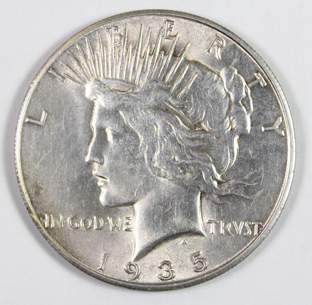1935-S PEACE SILVER DOLLAR (1 of 2)