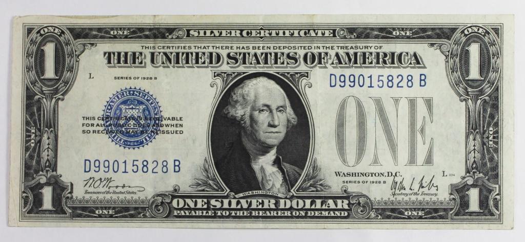1928-B $1.00 SILVER CERTIFICATE (1 of 2)