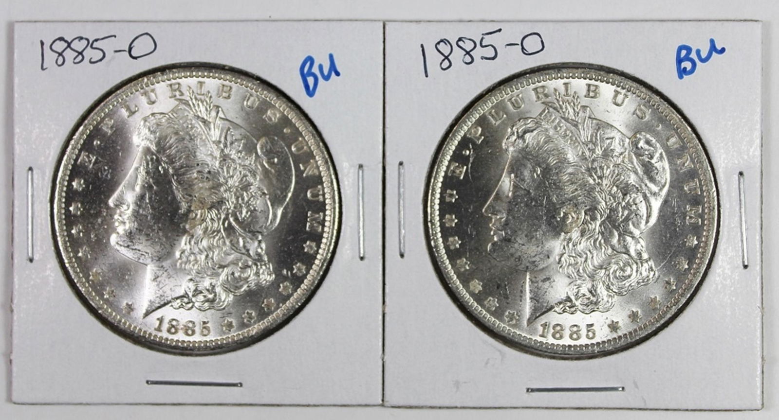 (2) 1885-O MORGAN SILVER DOLLARS (1 of 2)