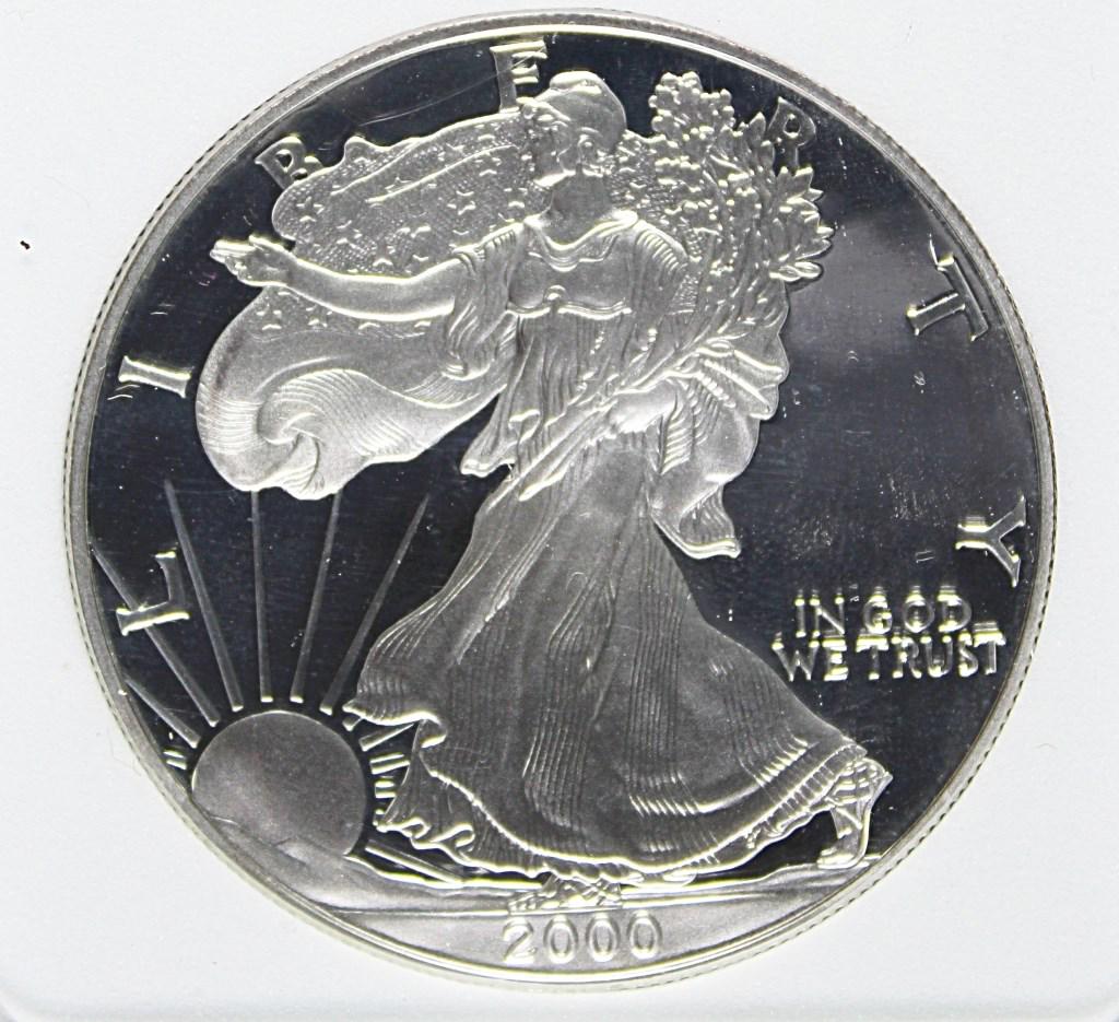 2000-P AMERICAN SILVER EAGLE (1 of 5)