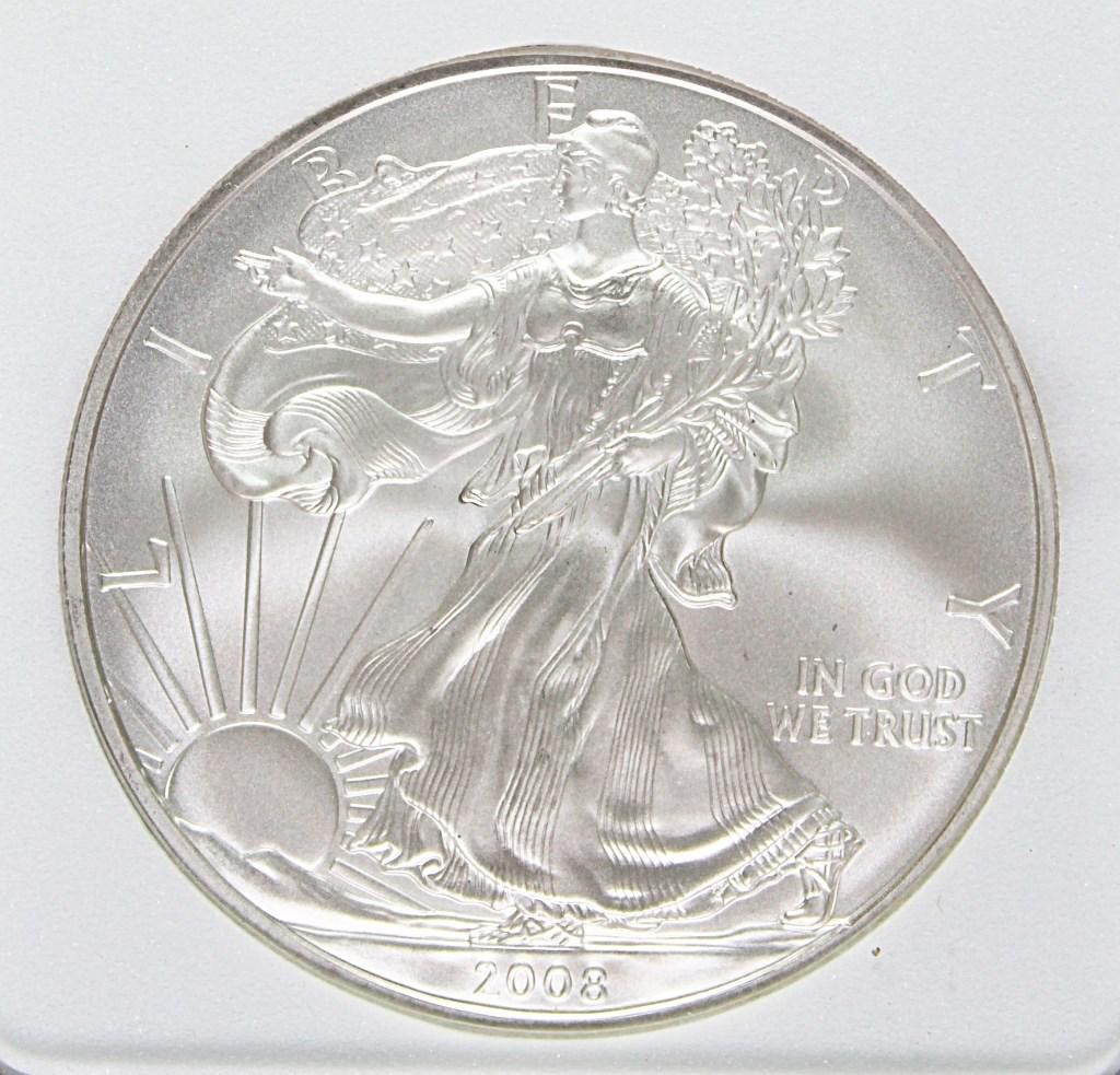 2008-W REVERSE OF 2007 AMERICAN SILVER EAGLE (1 of 4)
