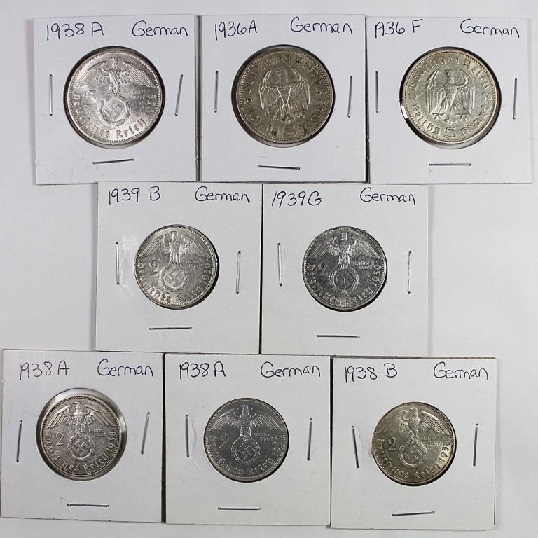 GERMANY SILVER COINS (1 of 2)