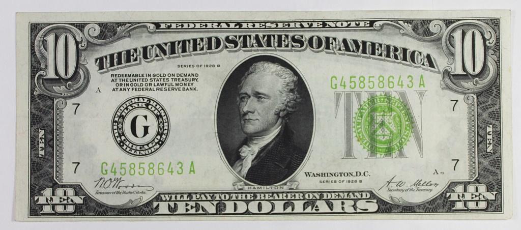 1928-B $10 FEDERAL RESERVE NOTE (1 of 2)