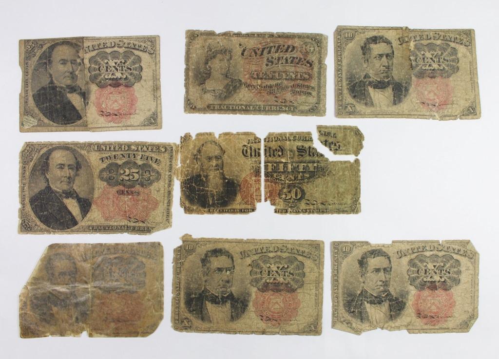 (8) PIECE FRACTIONAL CURRENCY (1 of 1)