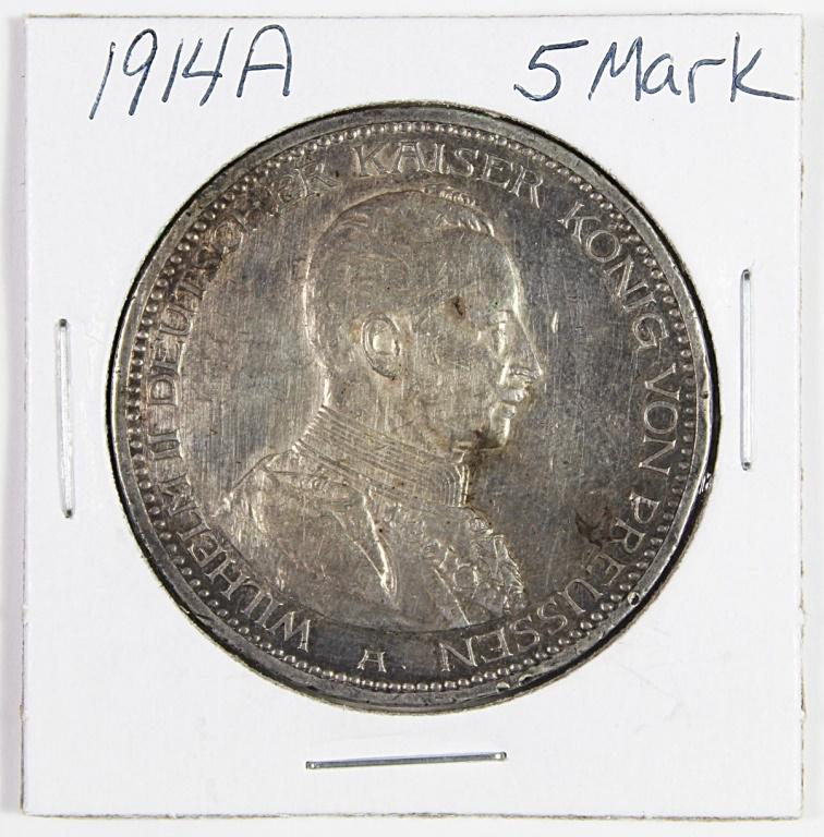 1914-A GERMANY SILVER 5 MARK (1 of 2)