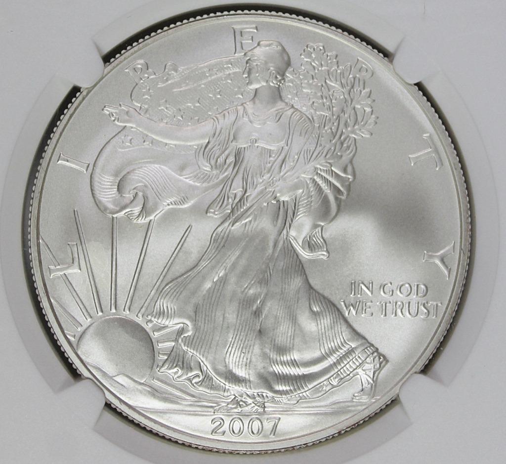 2007-W AMERICAN SILVER EAGLE (1 of 4)