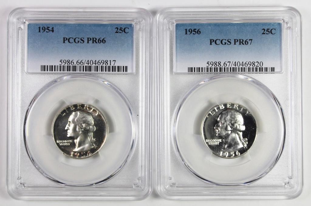 PCGS GRADED WASHINGTON QUARTERS (1 of 2)